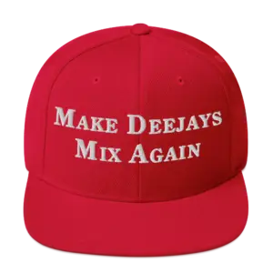 Make Deejays Mix Again Snapback — Red (Limited Edition)